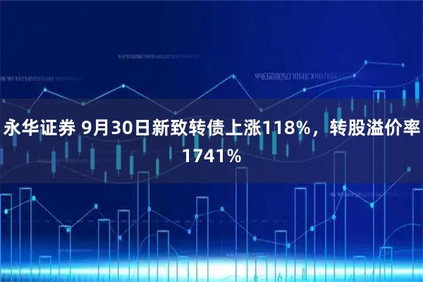 永华证券 9月30日新致转债上涨118%，转股溢价率1741%